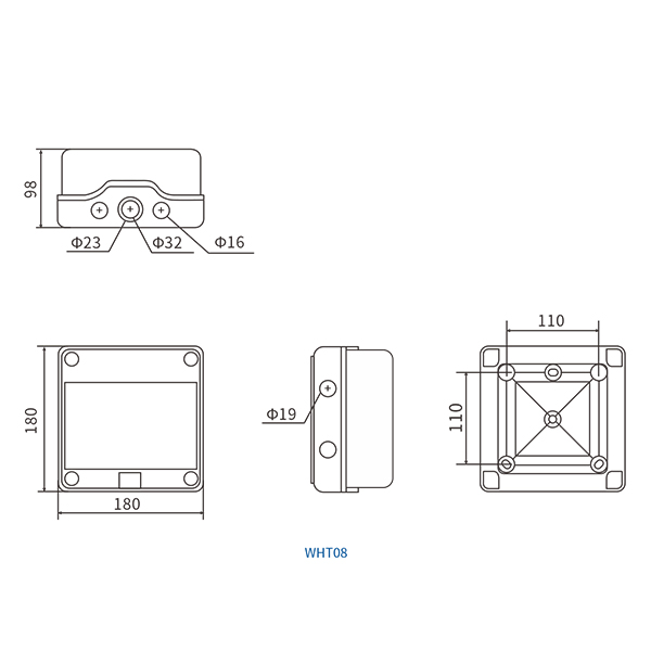 IP65 Plastic Modular Enclosure Surface Mounted-wosomelec